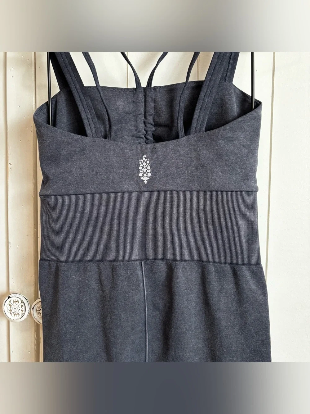 Free People Movement Good Karma Cutout Jumpsuit Black XS/S NWOT
